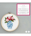 Intermediate Embroidery Kit - Pink Roses & Hydrangeas in Ginger Jar