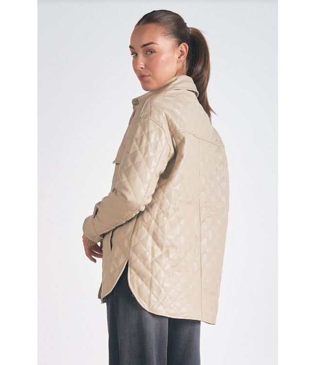 Quilted Jacket Stone