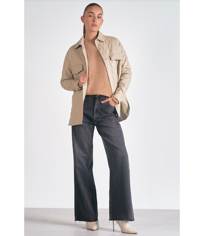 Quilted Jacket Stone