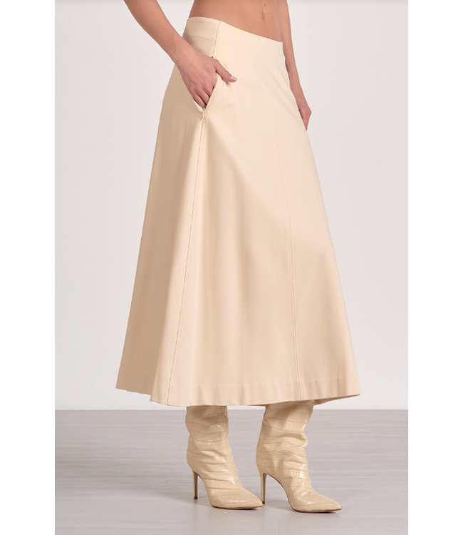 Midi Flair Skirt Stone