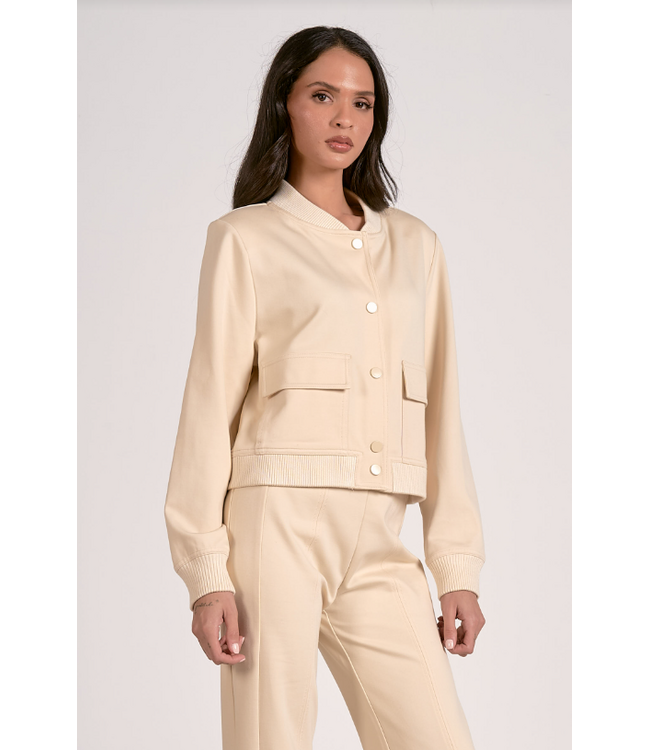 Elan Bomber Jacket Stone