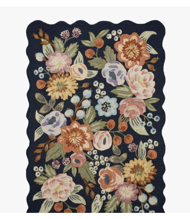 Silhouette Rug Vintage Blossom Navy