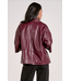 Short Sleeve Oversized Jacket Plum