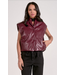 Vest High Collar Plum