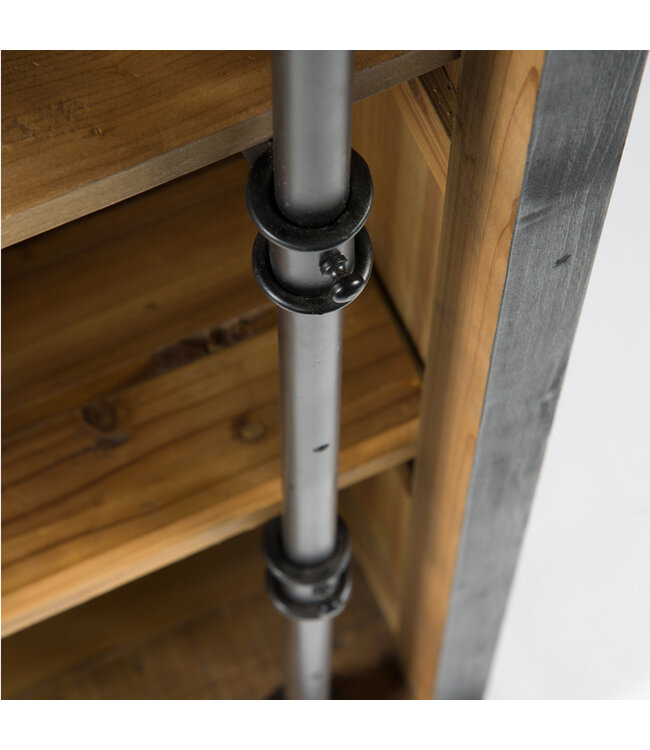 Ivy Bookcase w/ Ladder Matte Black