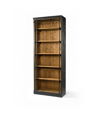 Ivy Bookcase w/out Ladder Matte Black
