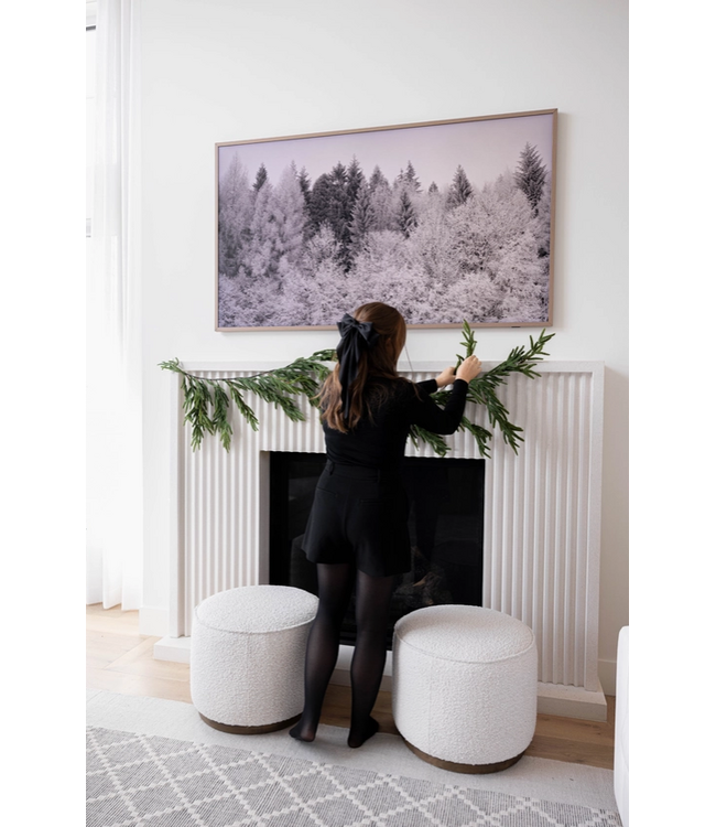 6 ft Norfolk Pine Christmas Garland Real Touch