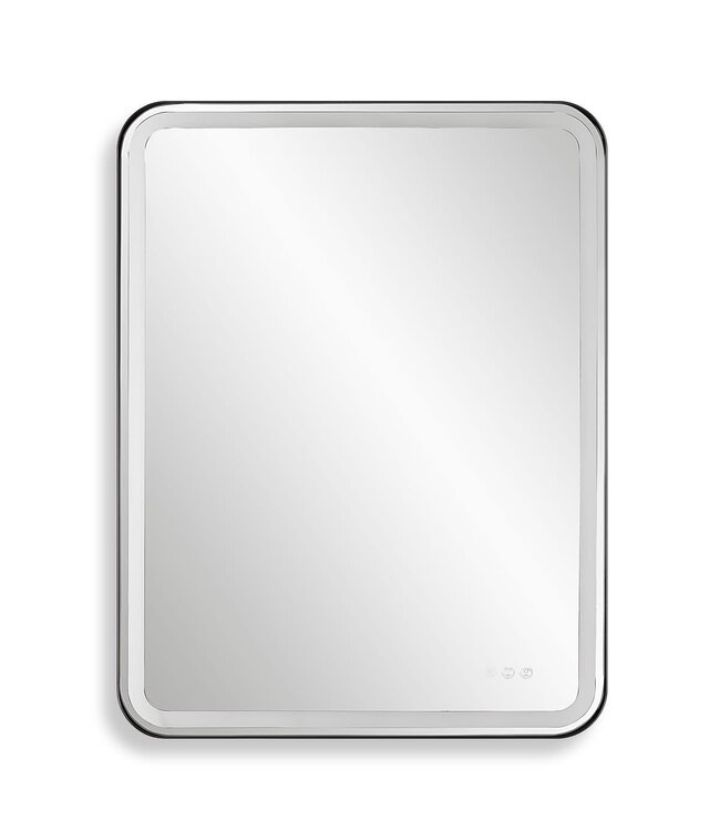 Crofton Large Lighted Mirror Black