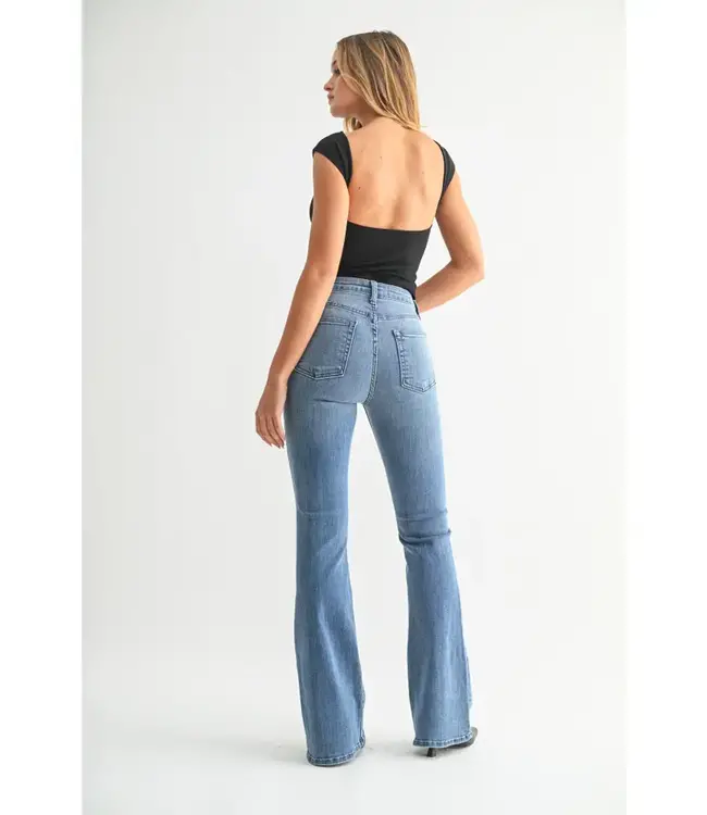 Just Black Denim Skinny Flare LT Denim