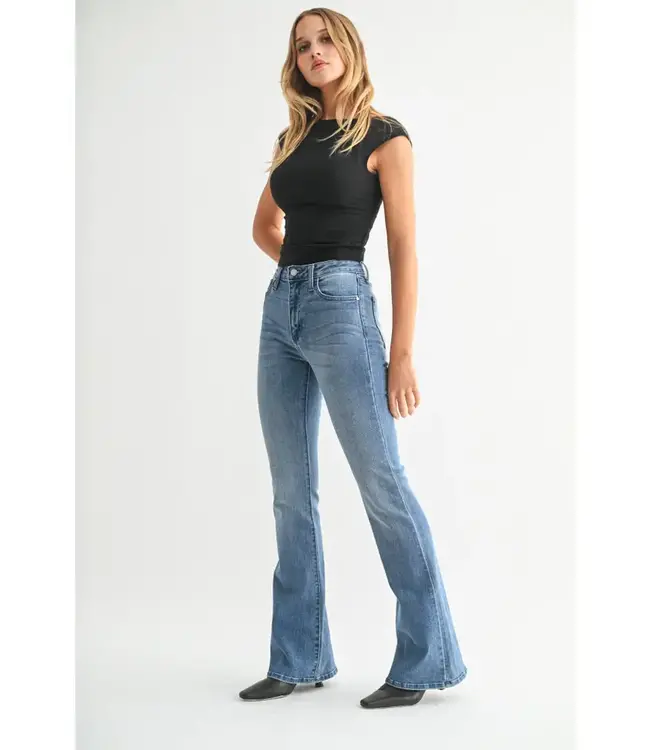 Just Black Denim Skinny Flare LT Denim