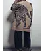 Animal Jacquard Long Knit Cardigan