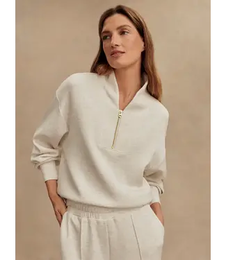 Varley Davidson Sweat Ivory Marl