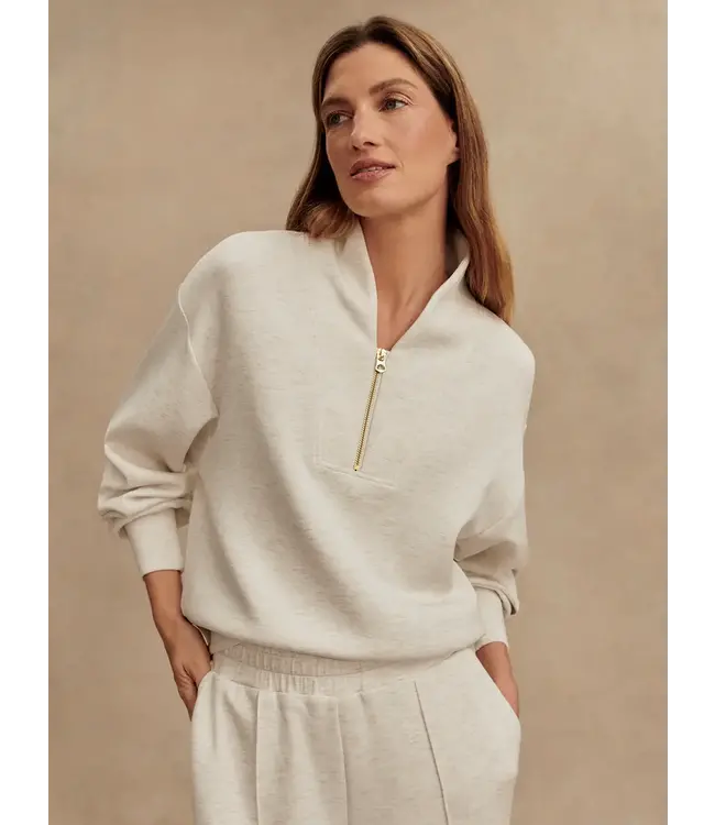 Varley Davidson Sweat Ivory Marl