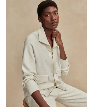 Varley Roxbury Zip Through Iory Marl
