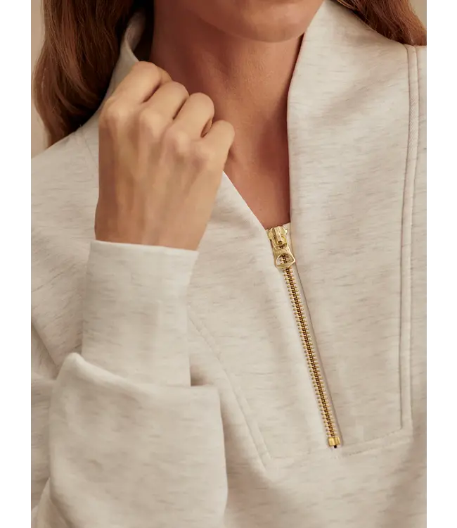 Varley Davidson Sweat Ivory Marl