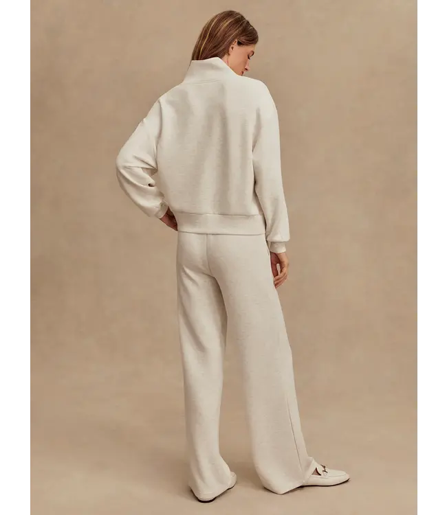 Varley Davidson Sweat Ivory Marl