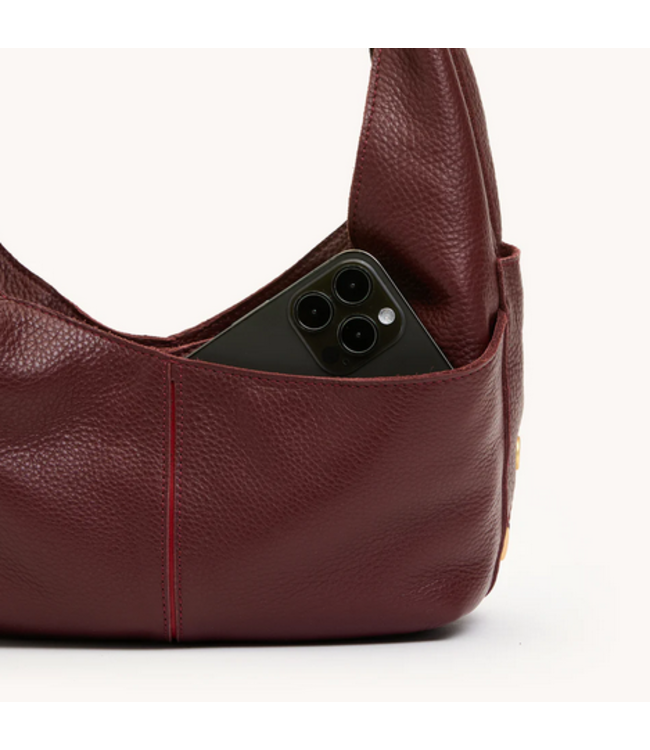 Hammitt Tom Zip Cherrywood Pebble/ BG Med