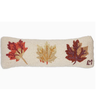 Fallen Leaves Wool Pillow 8 x 24