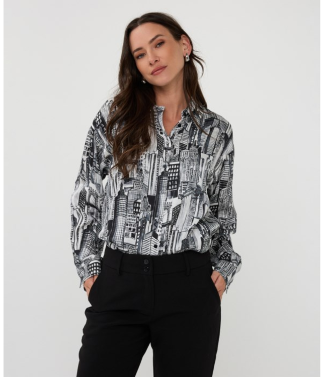 City Print Blouse