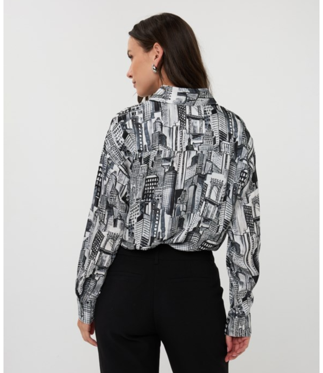 City Print Blouse