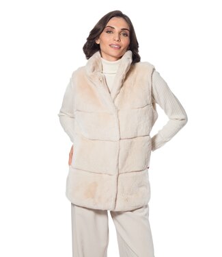 Linda Richards Rex Rabbit Vest Champagne