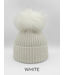 Linda Richards Angora Woold Blend Hat White