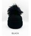 Linda Richards Angora Wool Blend Hat Black