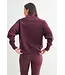 Hearthline Fleece Mock Neck Sweater Plum