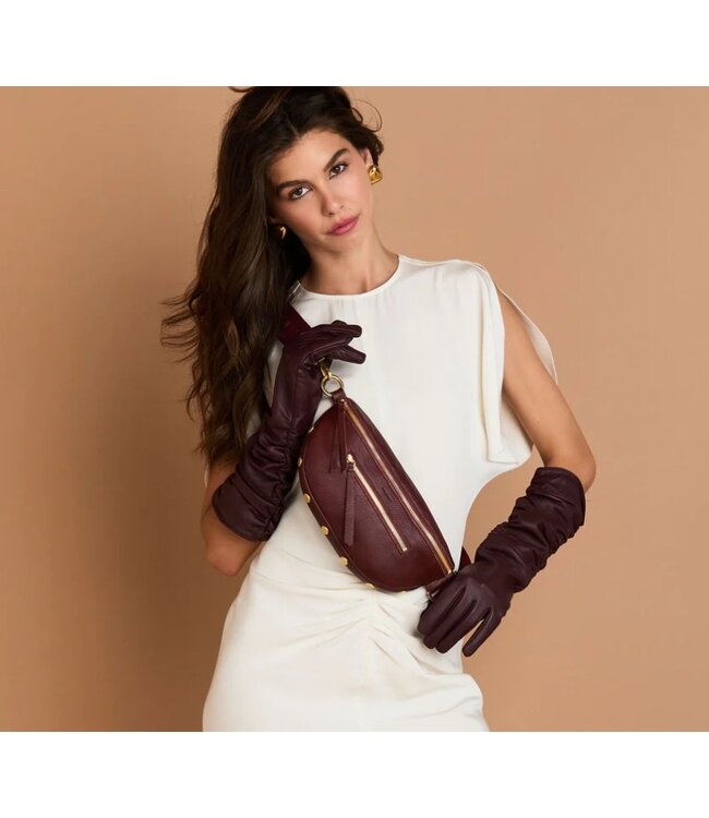 Hammitt Charles Crossbody Cherrywood Pebble/BG Med