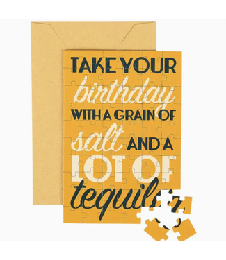 A Grain of Salt Puzzle Card