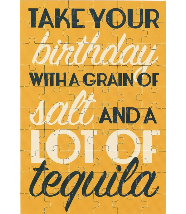 A Grain of Salt Puzzle Card