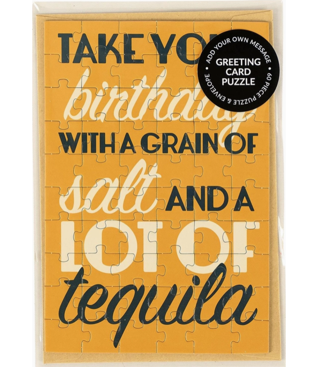 A Grain of Salt Puzzle Card