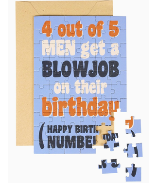 Number Five Puzzle Card