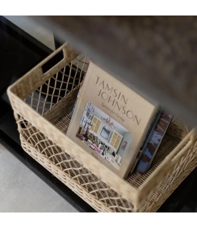 Wicker Open Weave Basket Large