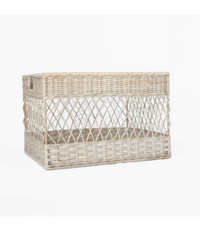 Wicker Open Weave Basket Large
