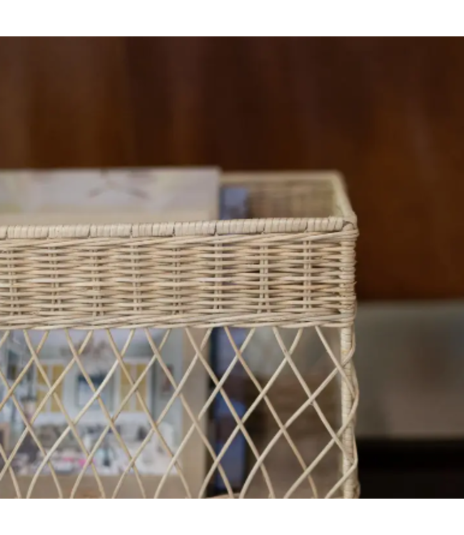 Wicker Open Weave Basket Large