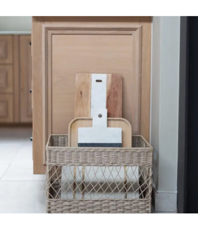 Wicker Open Weave Basket Large