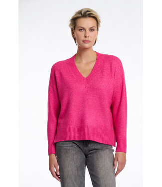 Maribel V Neck Sweater Deep Pink