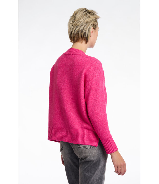 Maribel V Neck Sweater Deep Pink