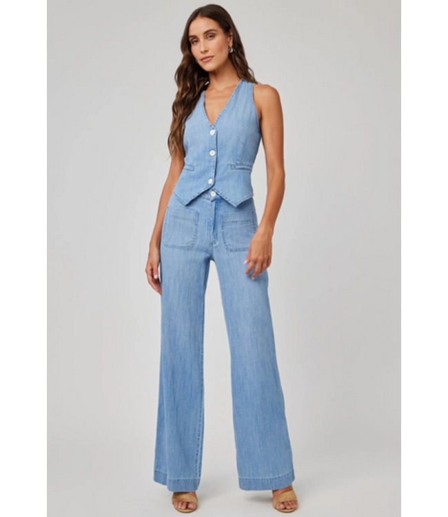 Bella Dahl Lola Two Pocket Wide Leg Sea Breeze