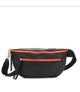 Hammitt Charles Crossbody Lrg Black/BG Red Zip