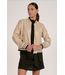 Elan Jacket Bomber Trim Taupe