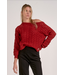 Elan Wide Neck Sweater Red