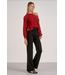 Elan Wide Neck Sweater Red