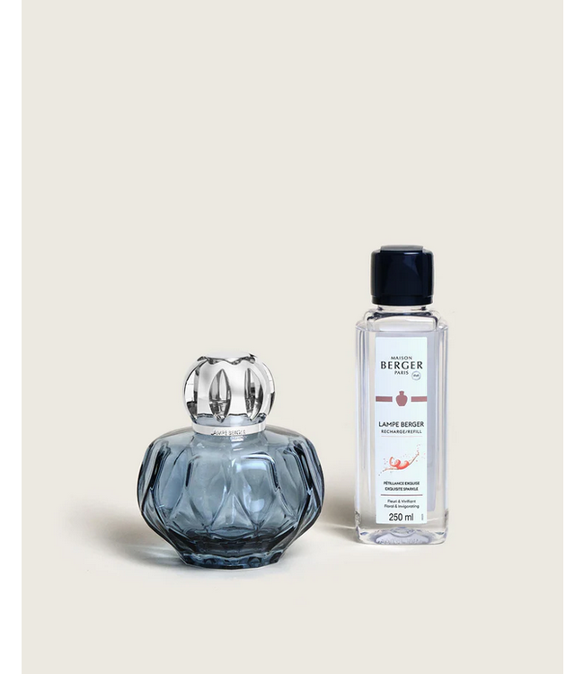 Maison Berger Rosalie Lamp Gift Set Blue + 250 ml Exquisite Sparkle