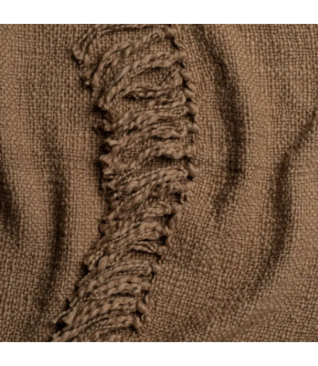 Driftwood Weave Throw Blanket  Brown