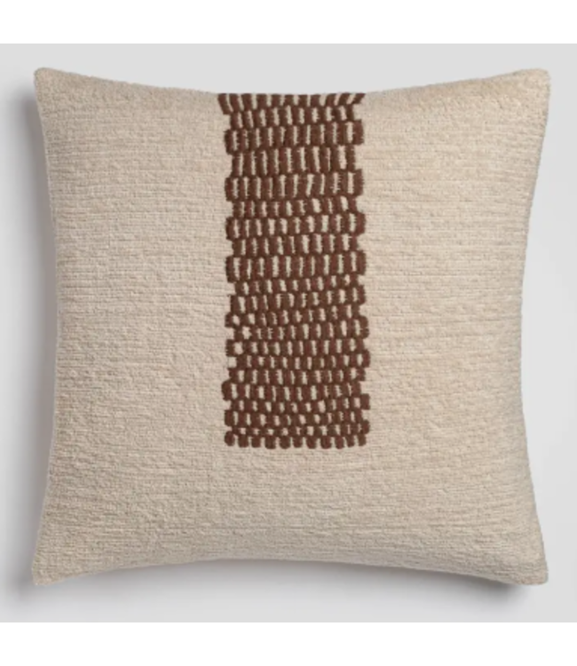 Forest Path Pillow 20" X 20" Beige/Brown