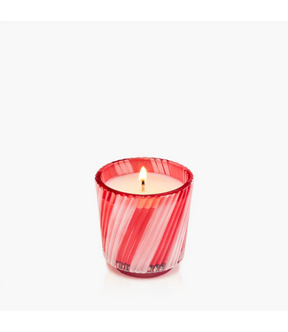 Crushed Candy Cane Mini Pendestal Candle