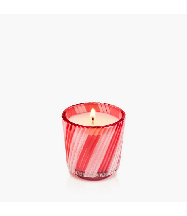 Crushed Candy Cane Mini Pendestal Candle