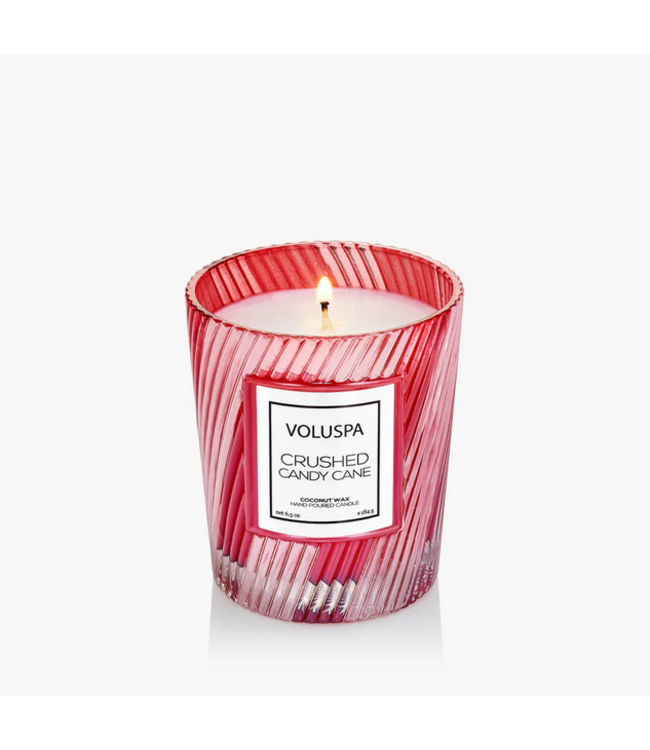 Voluspa 6.5 Crushed Candy Cane Classic Candle